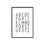 Papierový obraz s písmenami abecedy - A3.