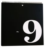 Čiernobiely nekonečný nástenný kalendár Two Colours