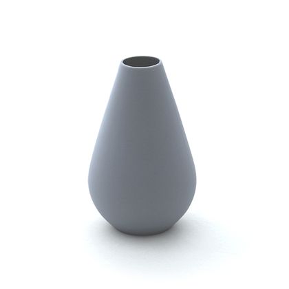 Malá silikónová váza - šedá