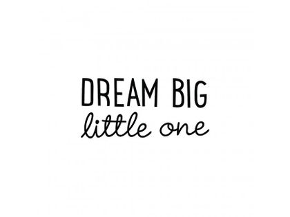 Samolepka na stenu - DREAM BIG little one