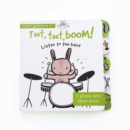 Zvuková knižka - stlač a počúvaj, Wee Toot, Toot, Boom!